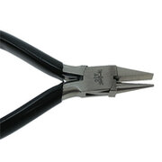 Bending plier with spring, flat/round