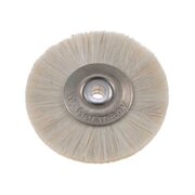 White soft lathe brush