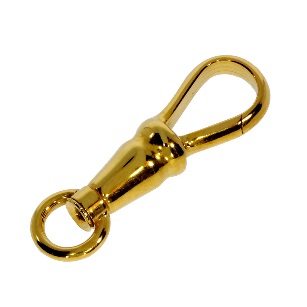 Carabine lobster clasp for pocket watch 585/- yellow gold 