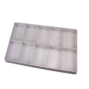 Plastic box with 10 compartsments