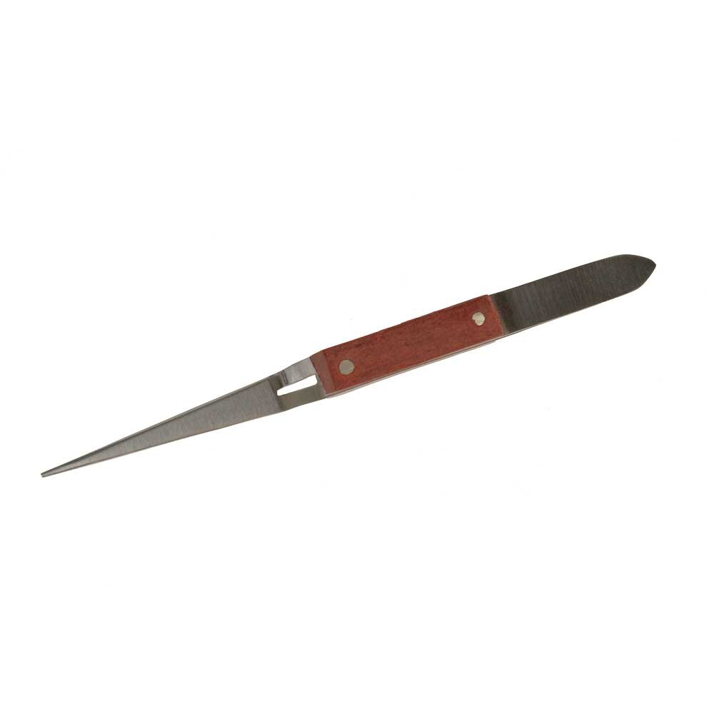 Soldering tweezer, straight, 125 mm 