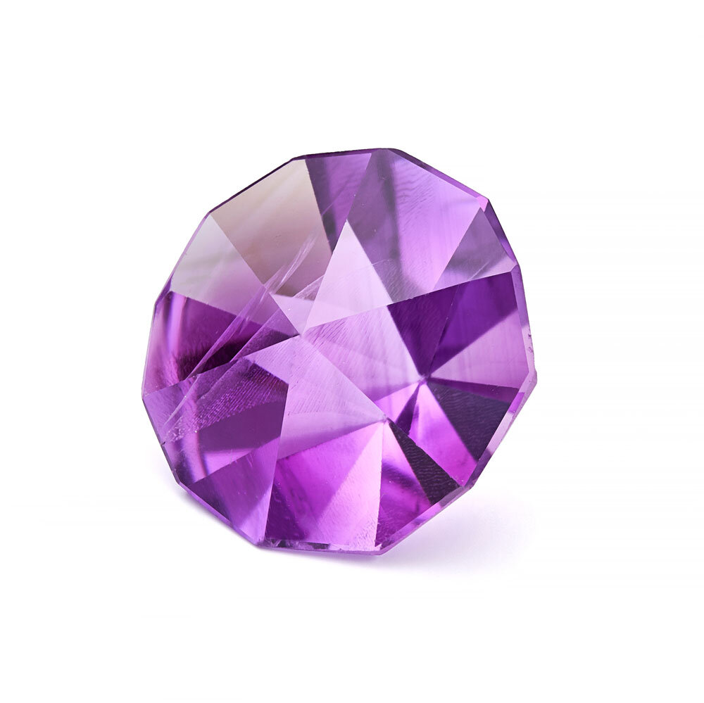 Amethyst, cushion, purple gemstone