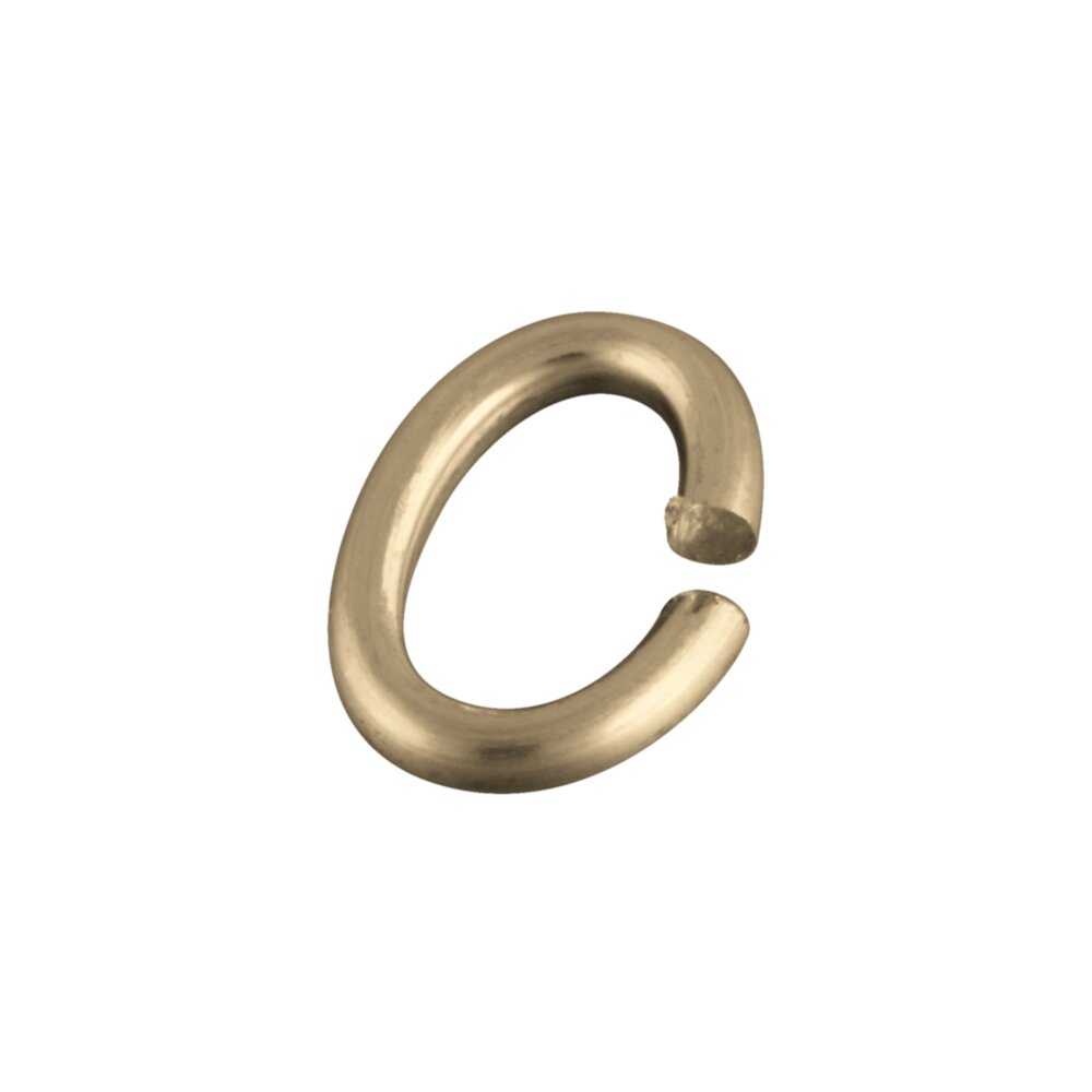 Oval jump ring 925/- gold-plated 