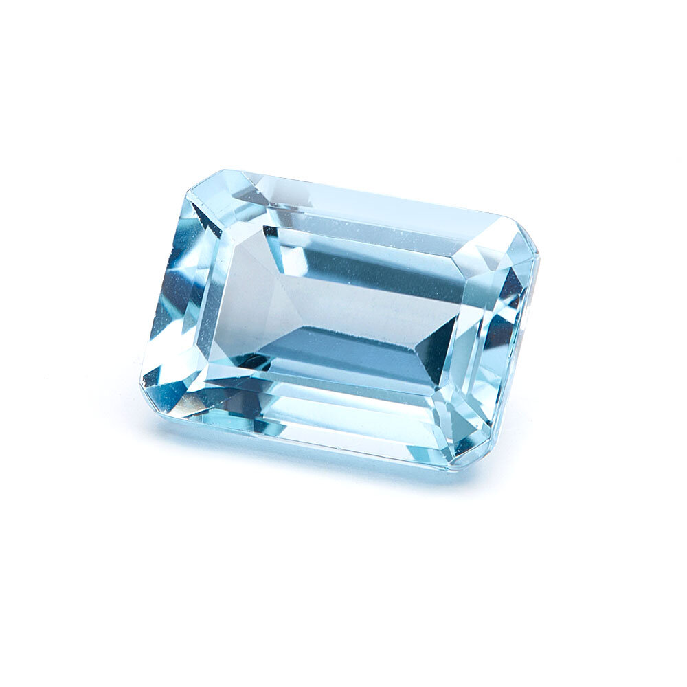 Topaz in the sky color variant, blue gemstone