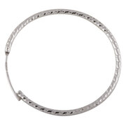 Round faceted hoop 925/-