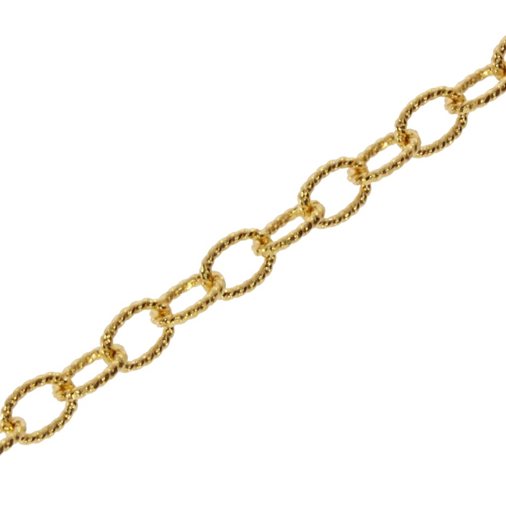 Trace open twisted 750/- yellow gold 