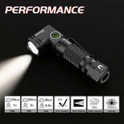 Mini flashlight LED with magnet and twist function, rechargeable