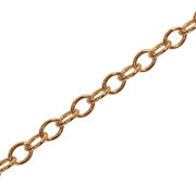 Trace round open 585/- rose gold