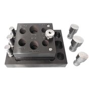 Disc cutter complete of 6 oval cutting punches 