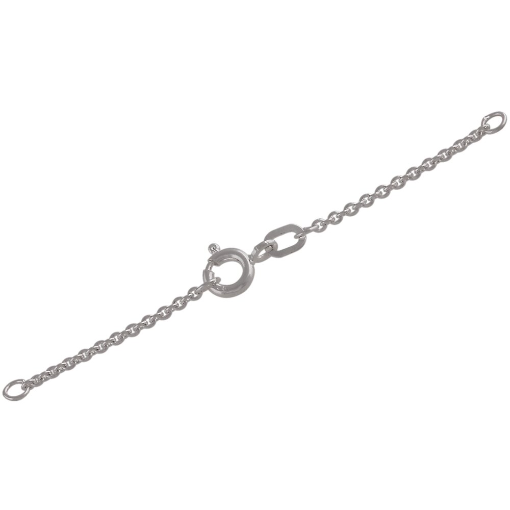 Safety chain with spring ring 925/- 