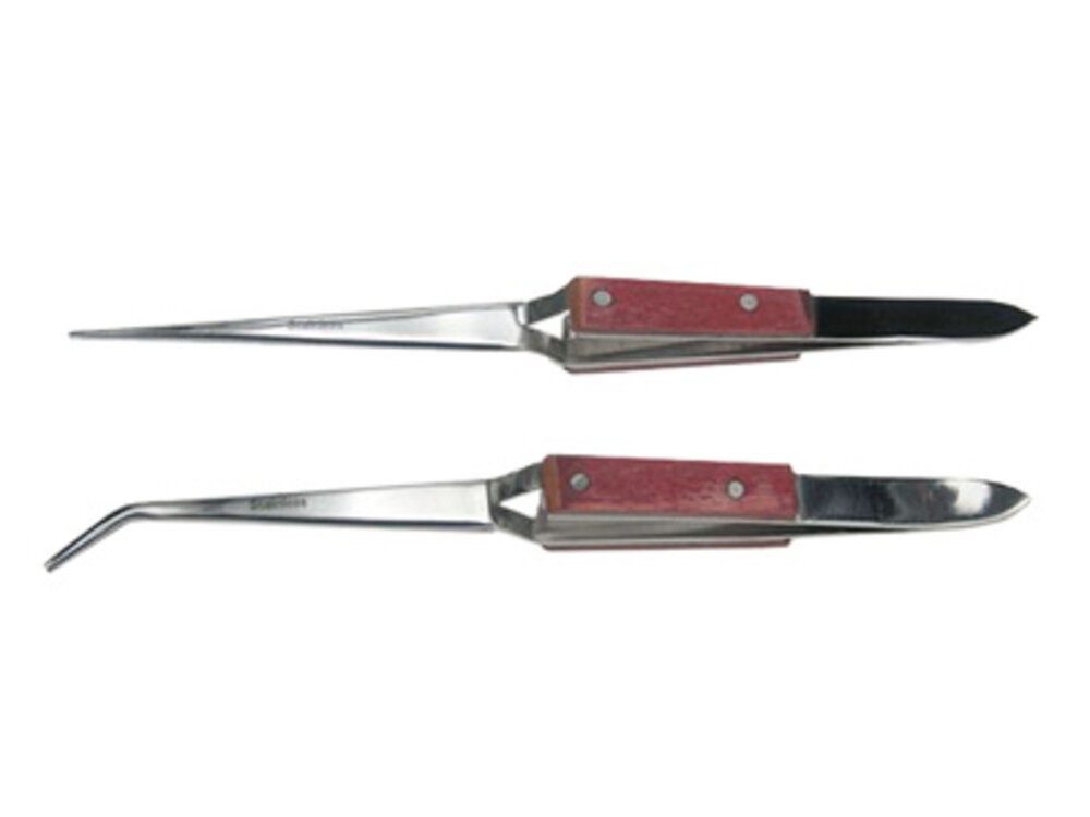 Soldering tweezer, straight, 160 mm 