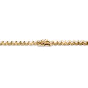 Tennis bracelet set with 77 brilliant-cut diamonds, 750/- 