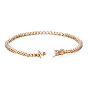 Tennis bracelet 750/- rose gold