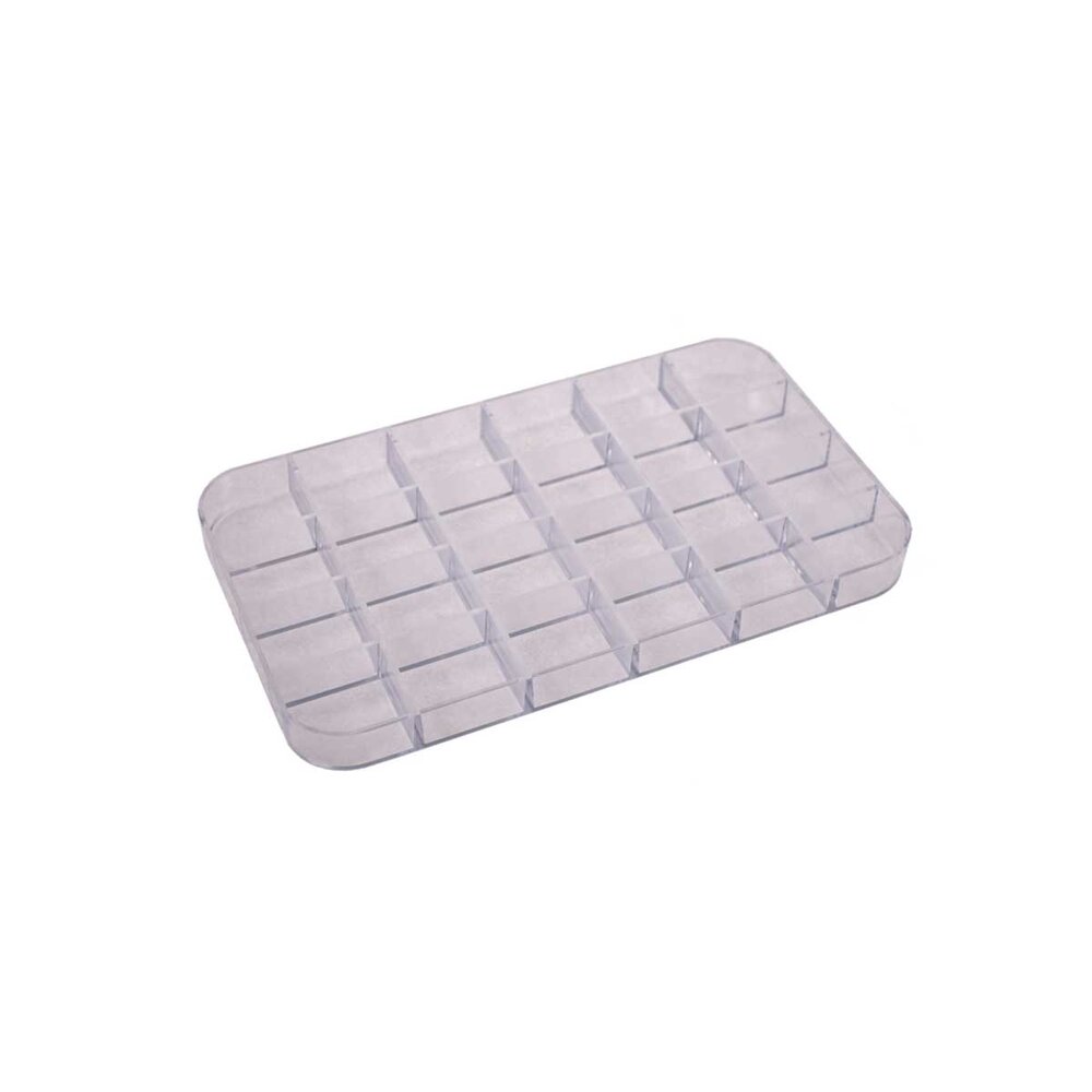 Plastic storage inserts with 24 compartments 