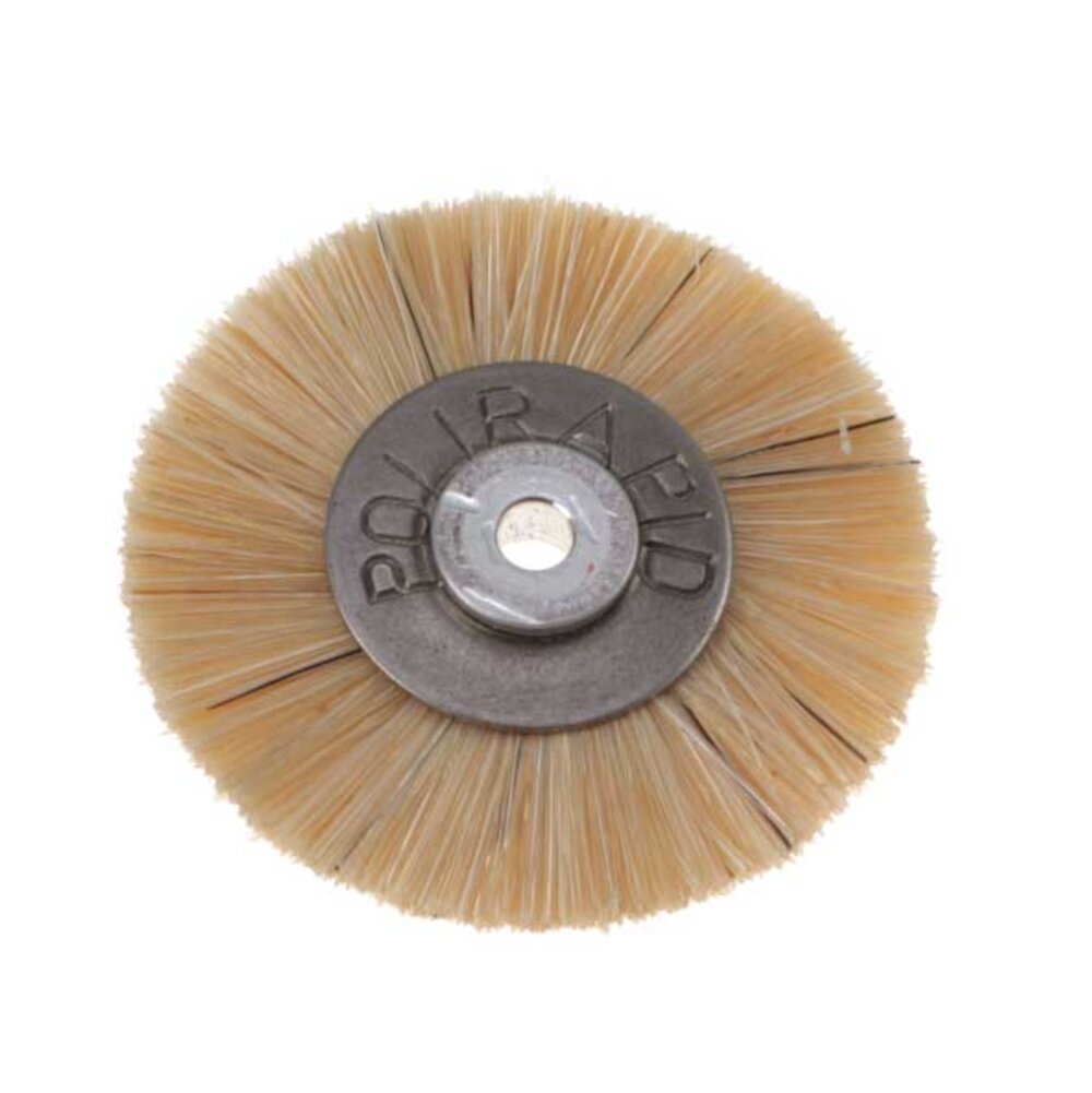 White hard lathe brush 