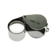 Magnifier triplet in chrome 10X - 18 mm