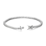 Tennis bracelet 750/- white gold