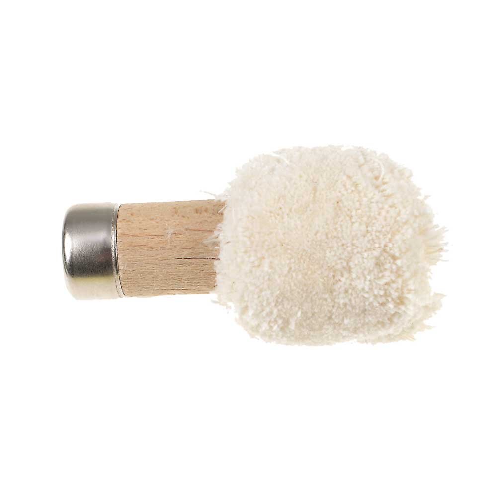 White semispherical brush, soft cotton 