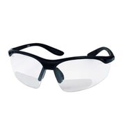 Safety glasses with optical inserts