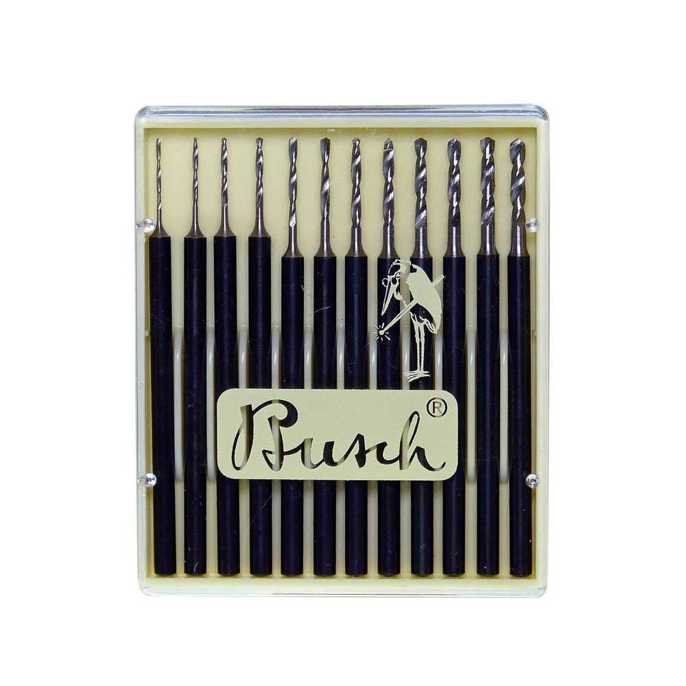 Twist-drill set HSS, Busch (12 pcs.) 