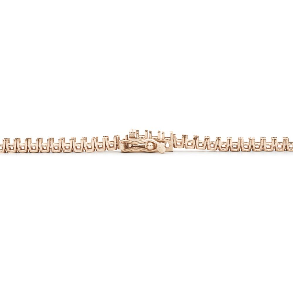 Tennis bracelet 750/- rose gold 