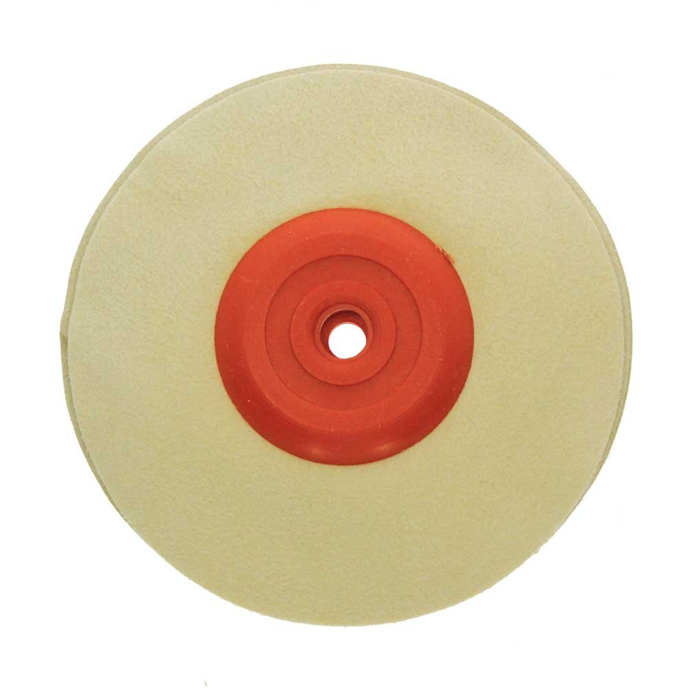 Polishing disc, leather  