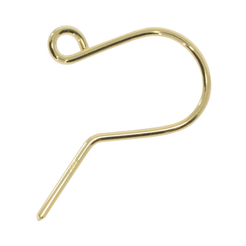 Ear hook with open jump ring 585/-  