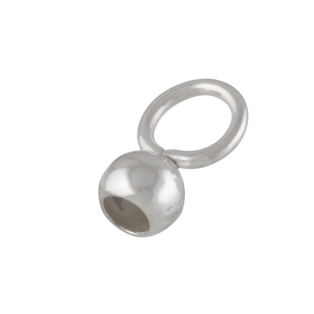 Capsule with a large closed jump ring 925/- 