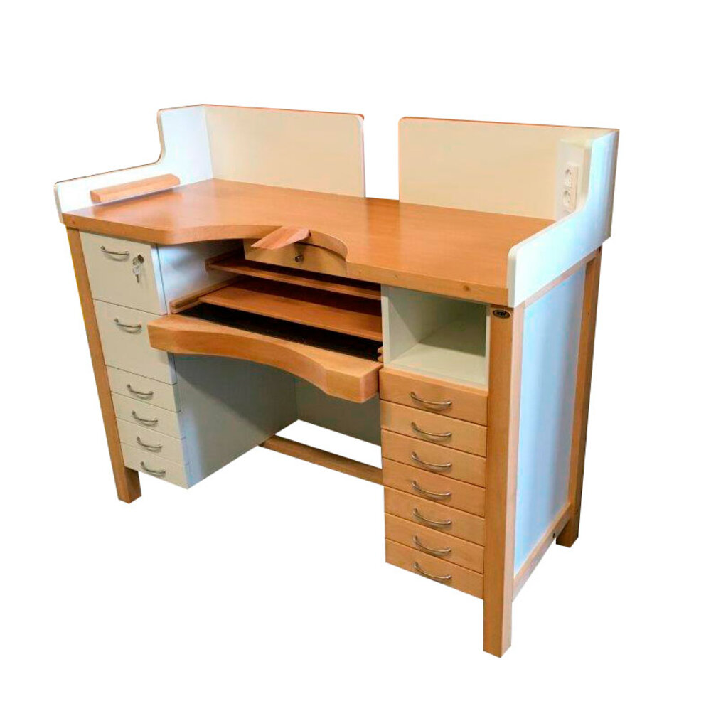 Work bench for goldsmiths, white 