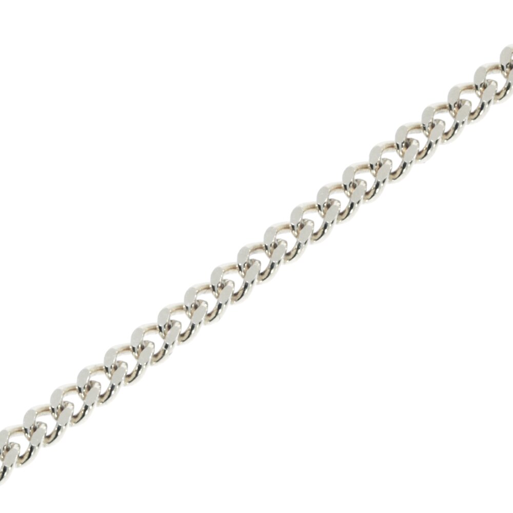 Curb diamond cut 585/- white gold 