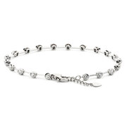 Bracelet with 20 brilliants 750/- white gold