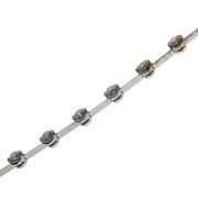 Bracelet with 20 brilliants 750/- white gold