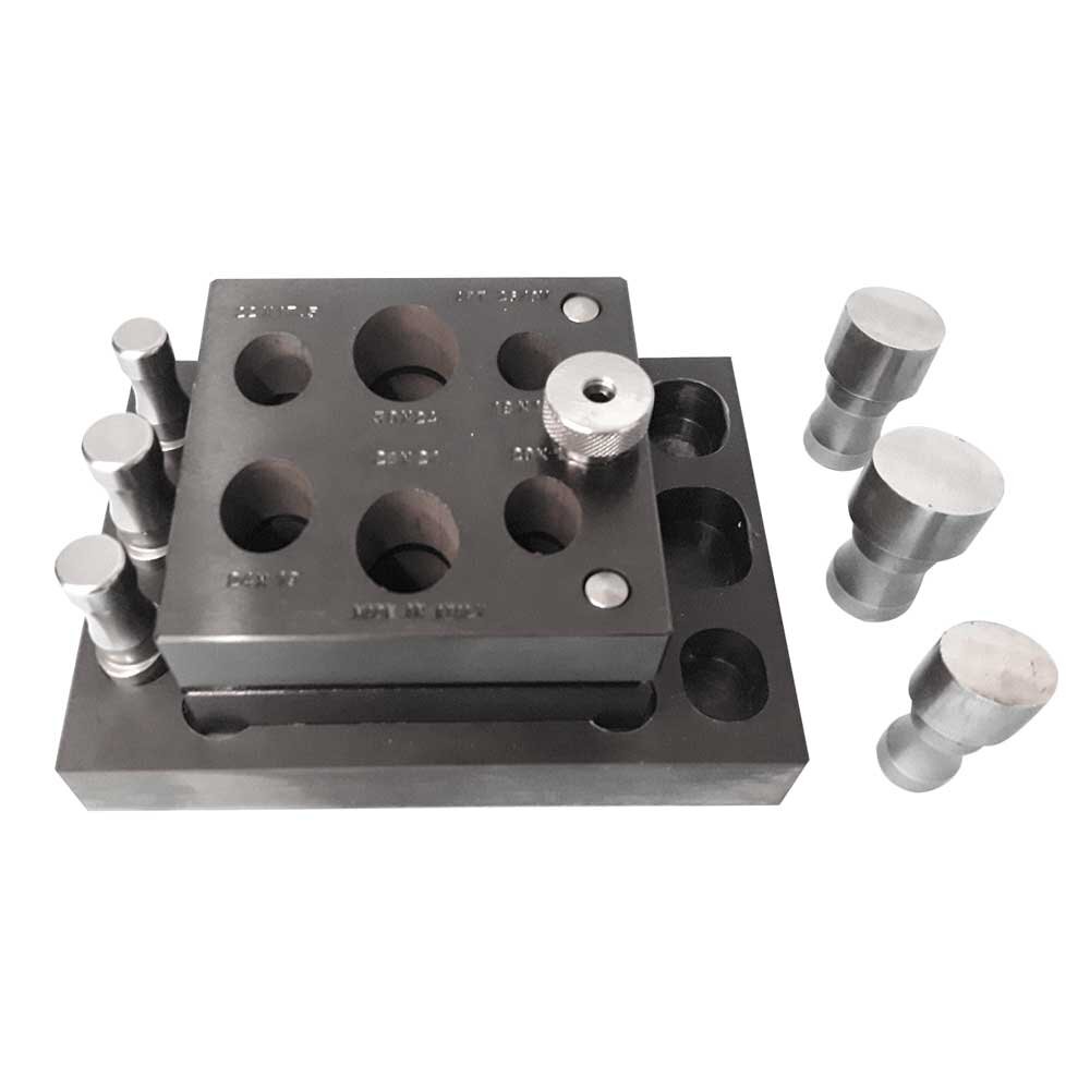 Disc cutter complete of 6 oval cutting punches  