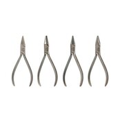 Set of pliers in stainless steel (4 pcs.)