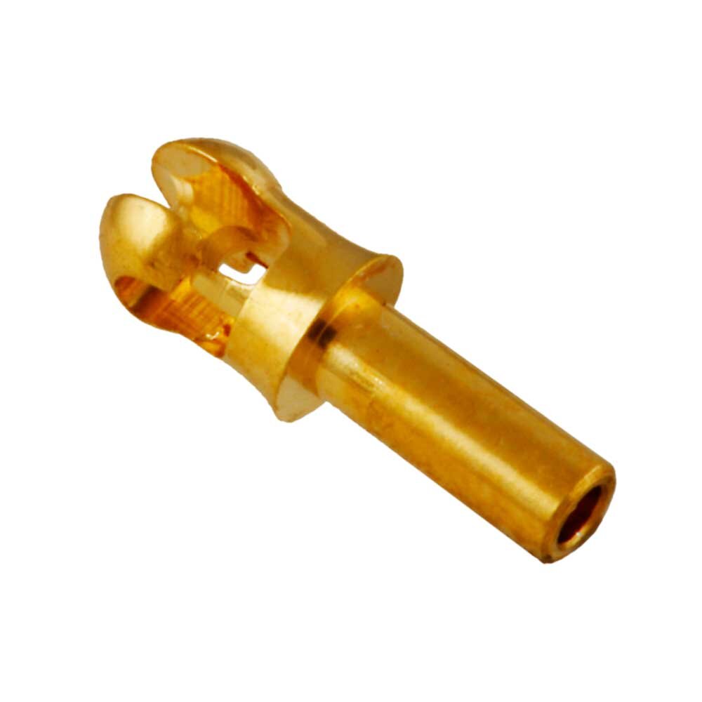 Bayonet key for lock cylinder, brass gold-plated 