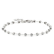 Bracelet with 22 brilliants 750/- white gold