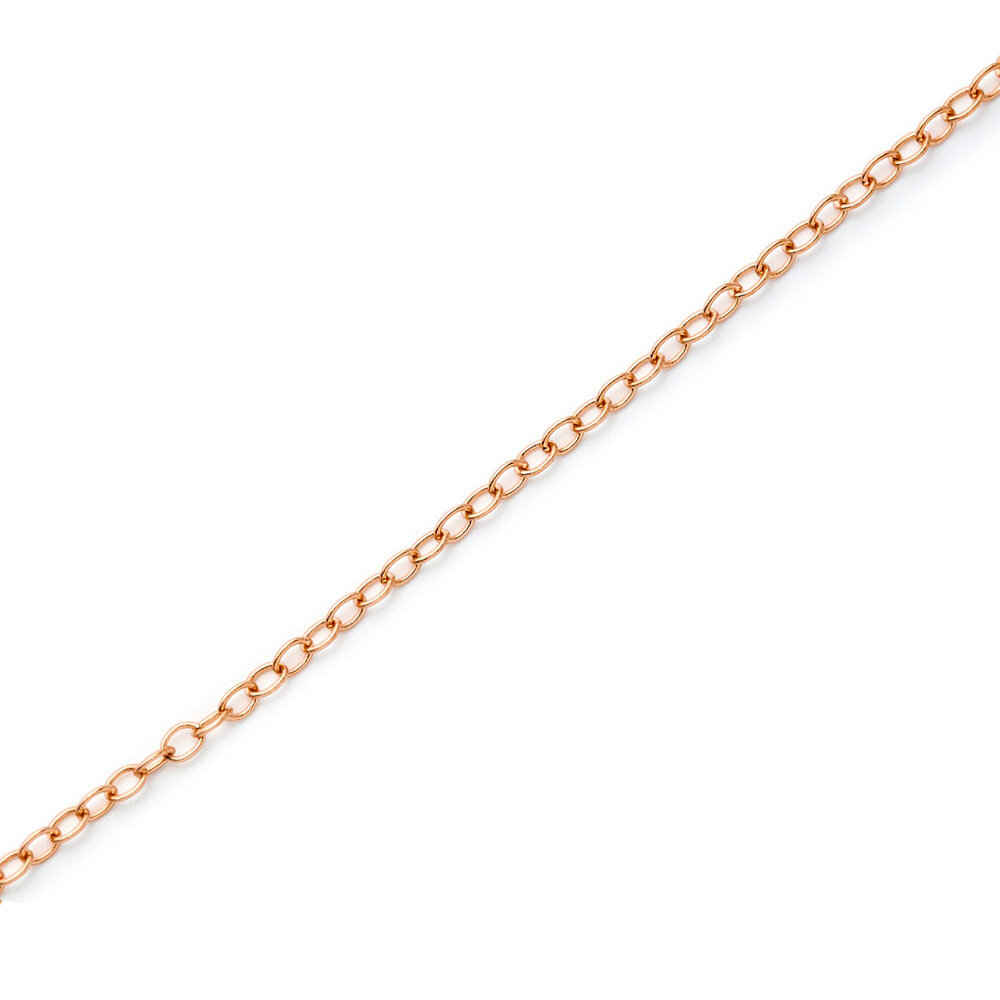 Trace round open 750/- rose gold 