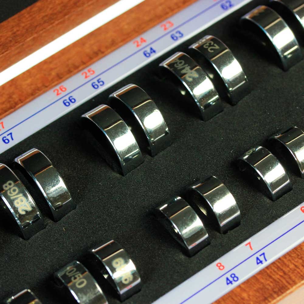 Ring gauge set, flat on the inside (36 pcs.) 