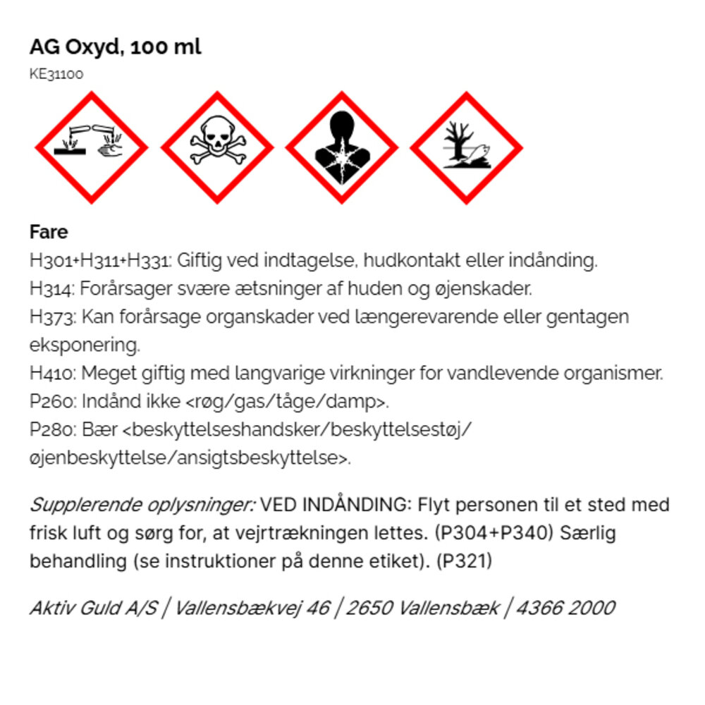 AG oxide, 100 ml 