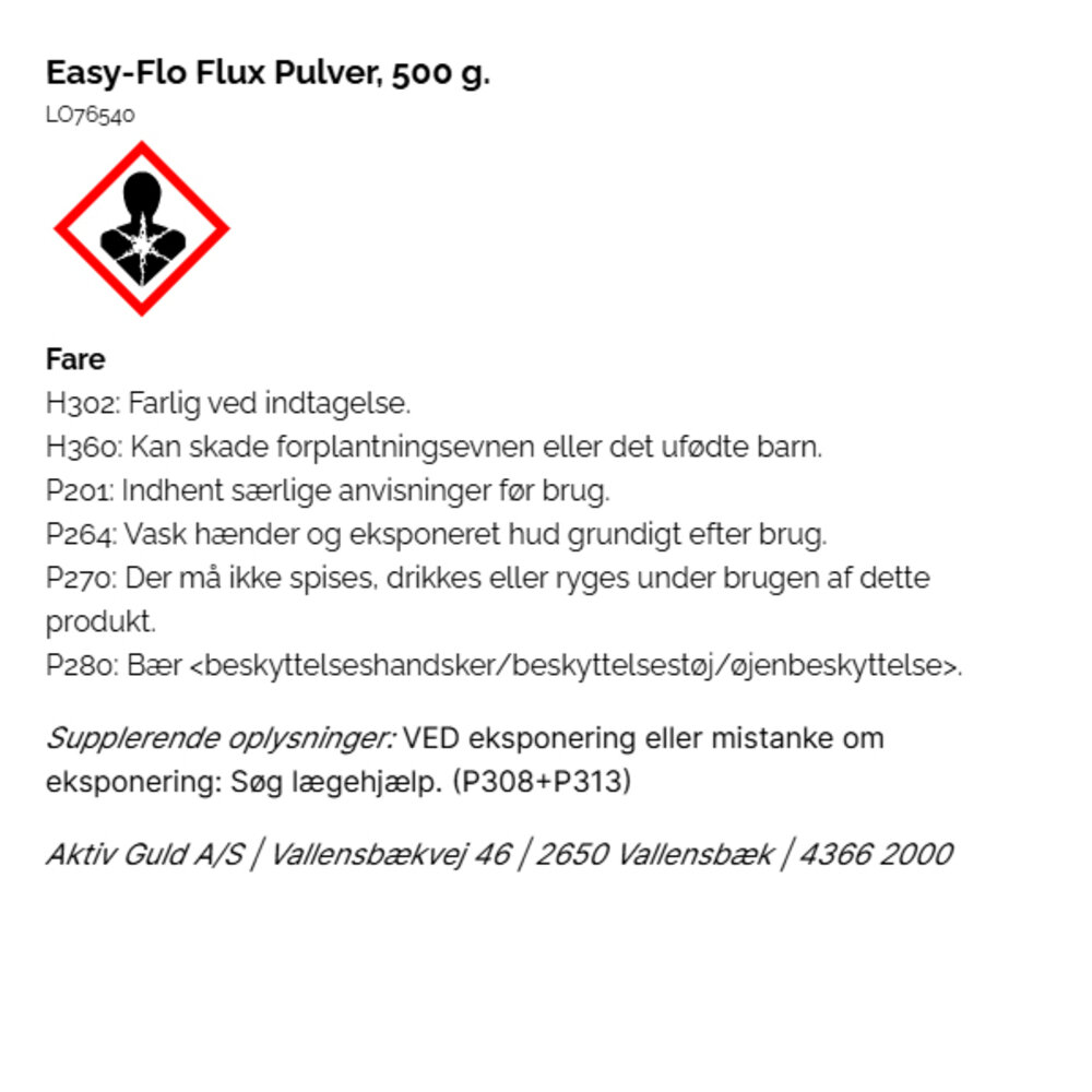 Easy-flo flux, powder, 500 g 