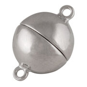 Polished magnet clasp, horizontal opening 925/- 