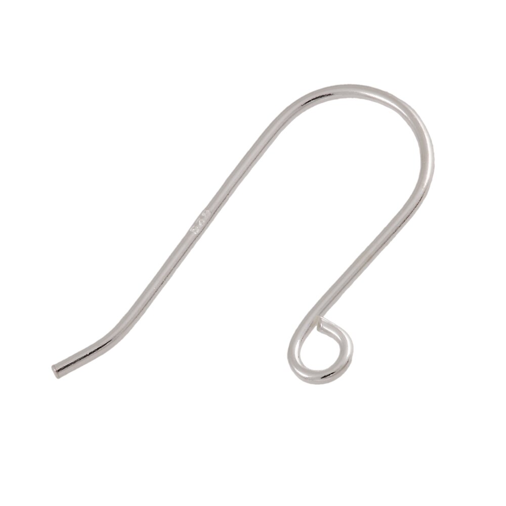 Ear hook with open jump ring 925/-  