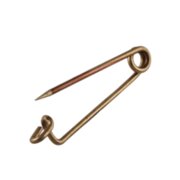 Safety needle brass