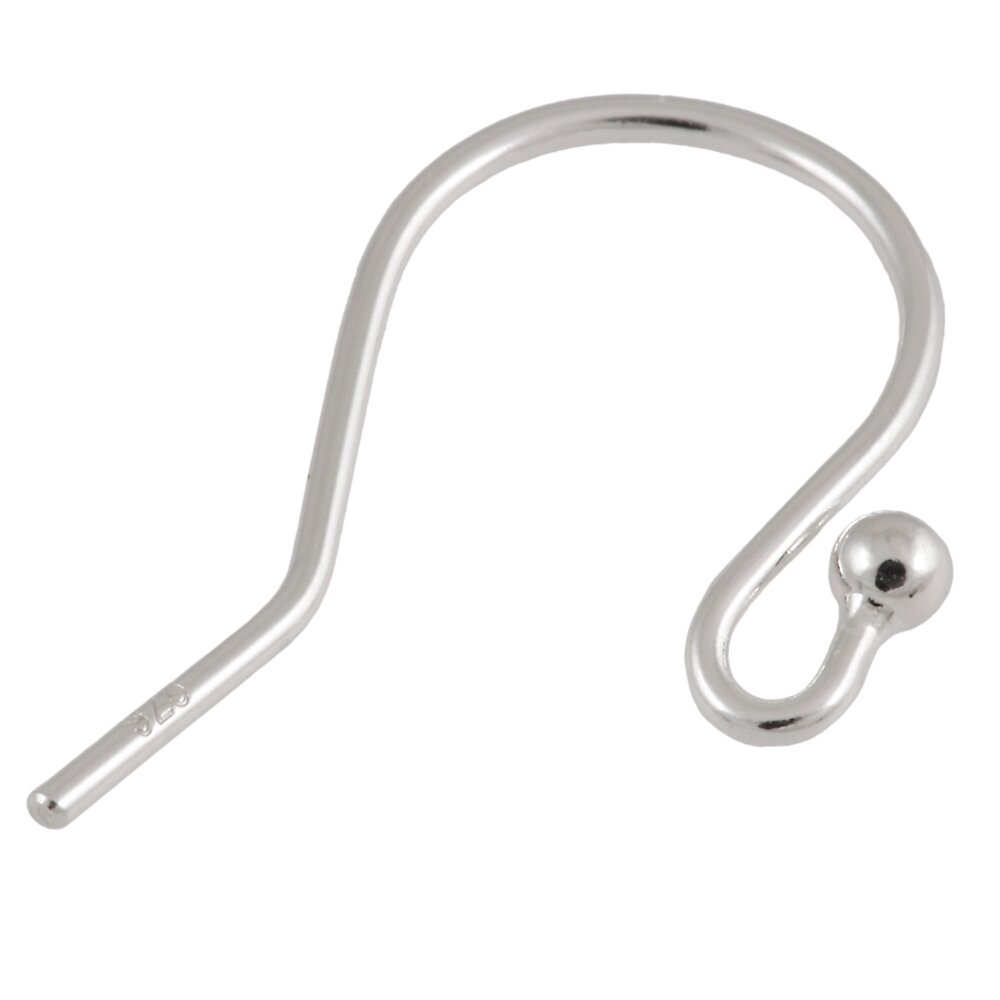 Ear hook with bead 925/-  