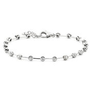 Bracelet with 20 brilliants 750/- white gold