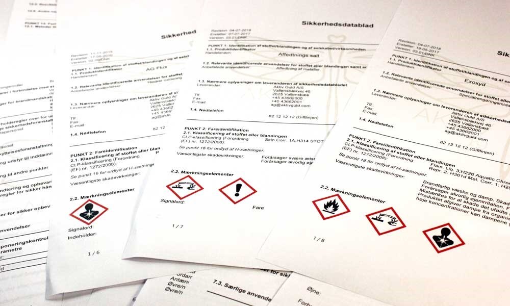 Sikkerhedsdatablade