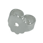 Standard ear nut 750/- white gold