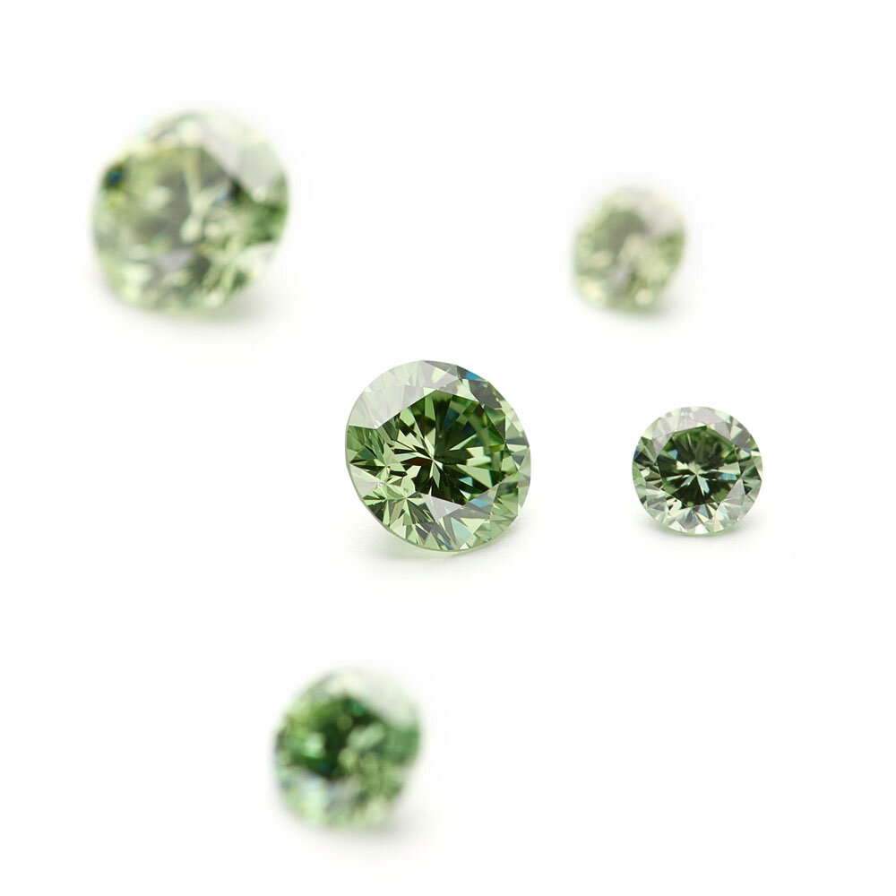 Green treated brilliant 