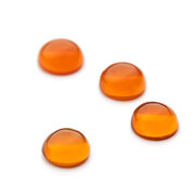 Fire opal, round cabochon
