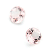 Morganite, pink, round facet